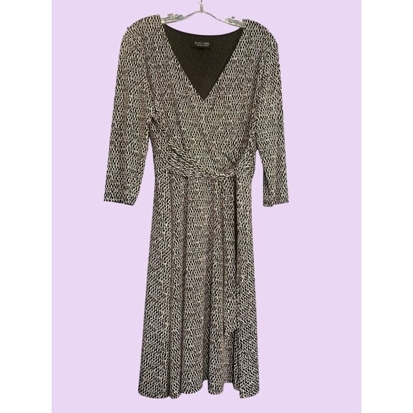 Evan-Picone Black Label Womens Faux Wrap Dress Size 14 - Picture 1 of 8